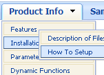 Microsoft Style - Html Dropdown Menu