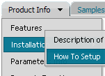 Netscape Style - Dropdown Menu Bar