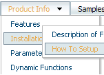 Simple Tabs 1 Style - Horizontal Dropdown Menu