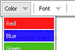 Javascript Cascade Menu - Individual Styles